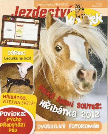 Titulní stránka Koníčka s upoutávkou na povídku